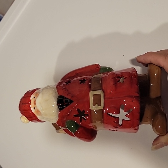 HMK Lic Santa With Bag Tealight Candle Holder EUC - Picture 2 of 7